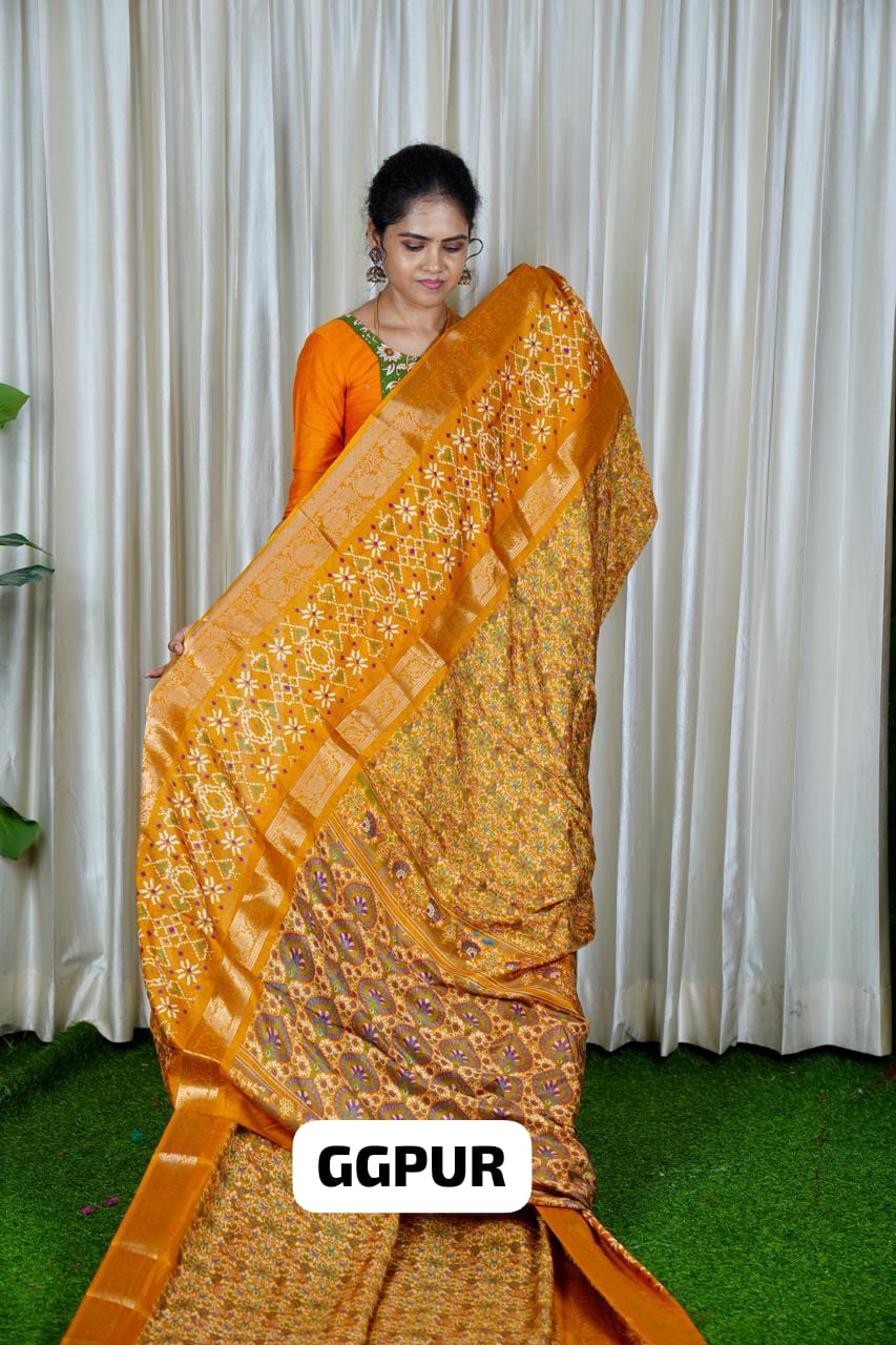 Premium Crape Dola Silk Fabric 🥳