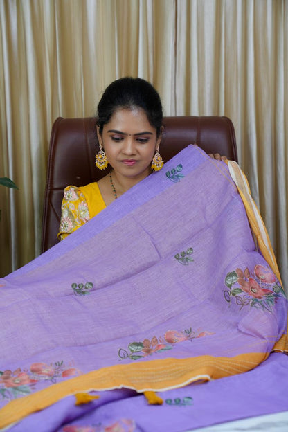 Lenin cotton saree 😎🥰