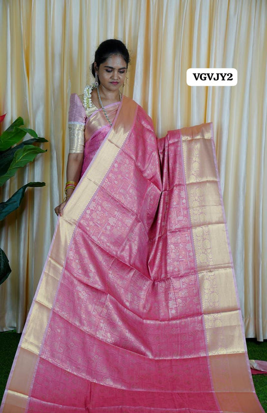 Premium soft katan sarees🥳✅Pink 3
