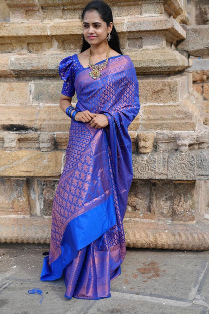 Banarasi silk saree.