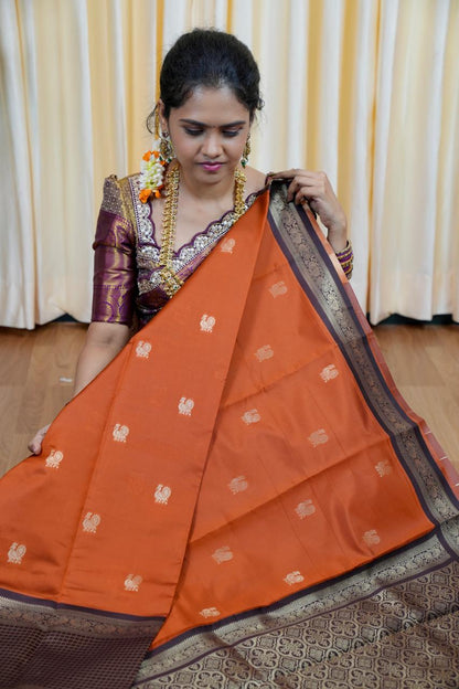 Gadwal semi silk saree🌈🥰😎