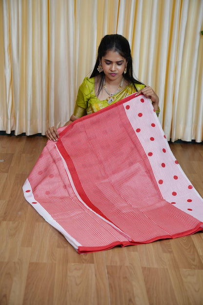 Linen cotton saree🥳