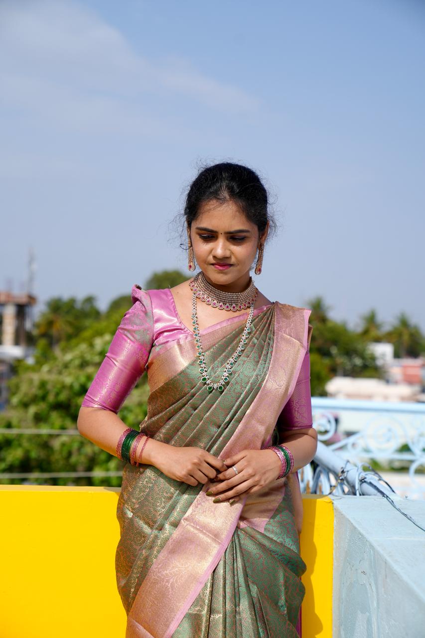 Premium soft katan saree🥳