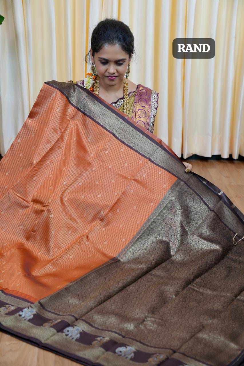 Gadwal semi silk saree🥰😎📚