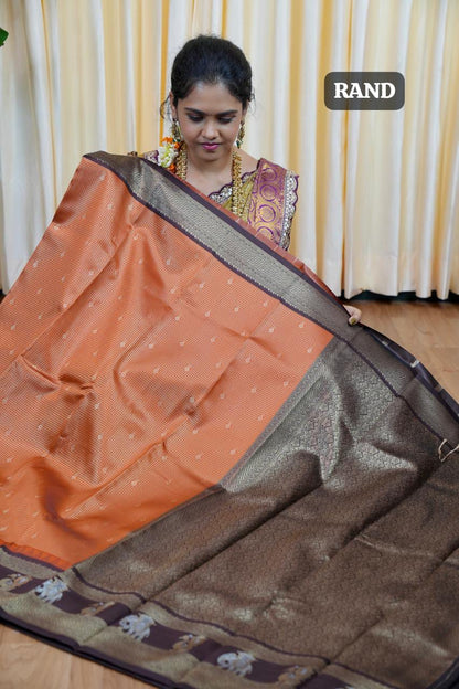 Gadwal semi silk saree🥰😎📚