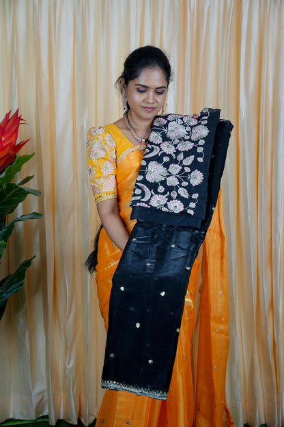 Jimmy Choo Saree with embroidery blouse🥳