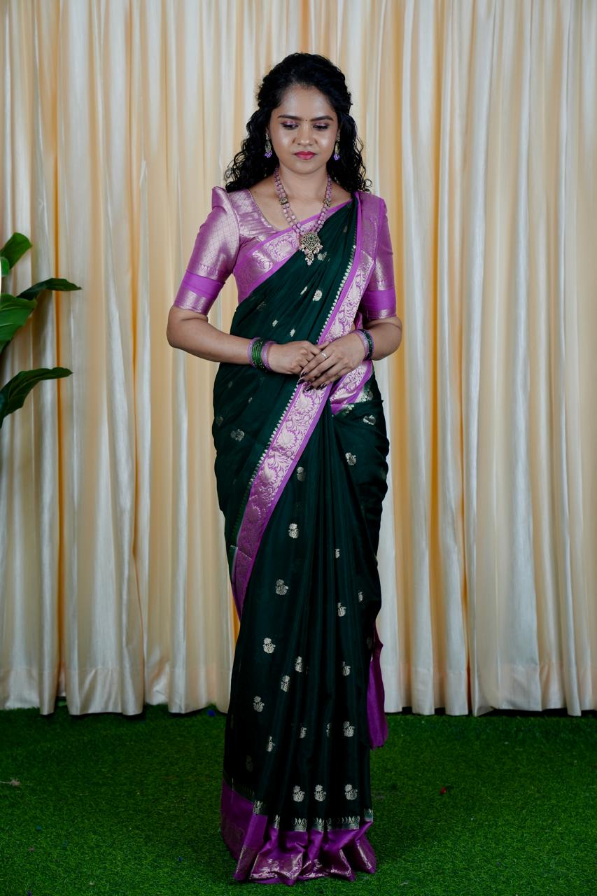 Premium warm silk saree🍏🥳