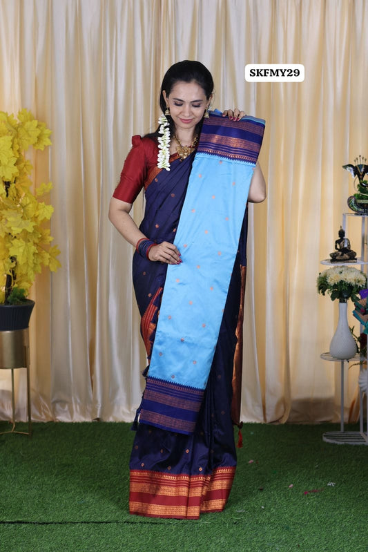 Kanchi semi soft silk saree 😍