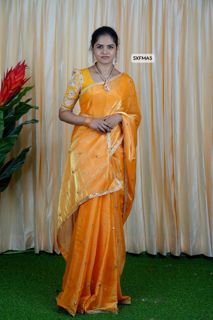 Jimmy Choo Saree with embroidery blouse🥳