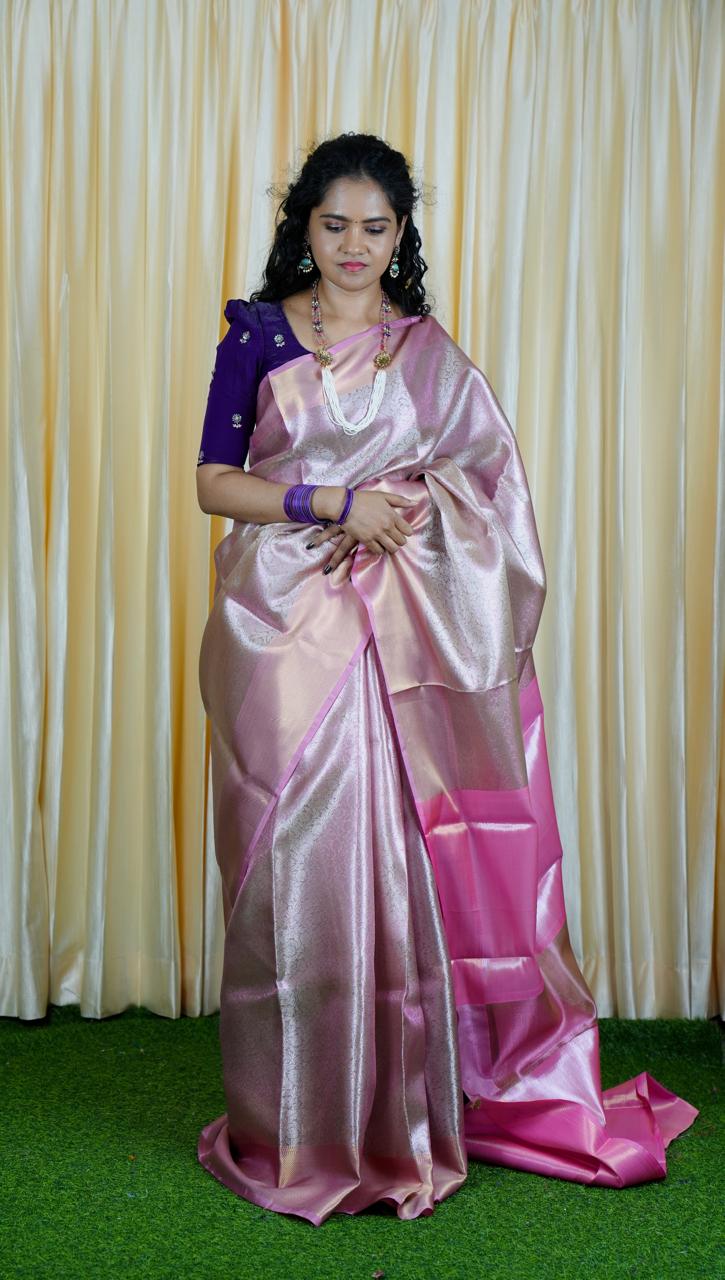 Katan bridal tissue saree 🥳