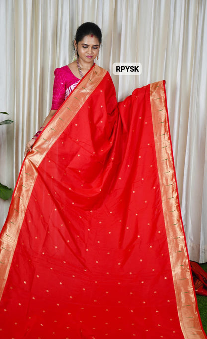Paithani Semi Semi Silk Saree🥳