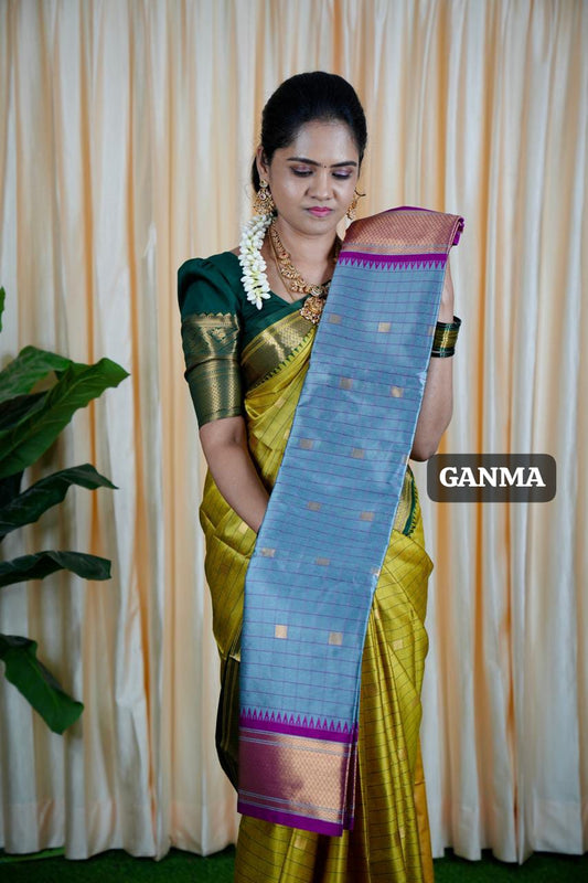 Kalyani silk saree with checks ✅🥳