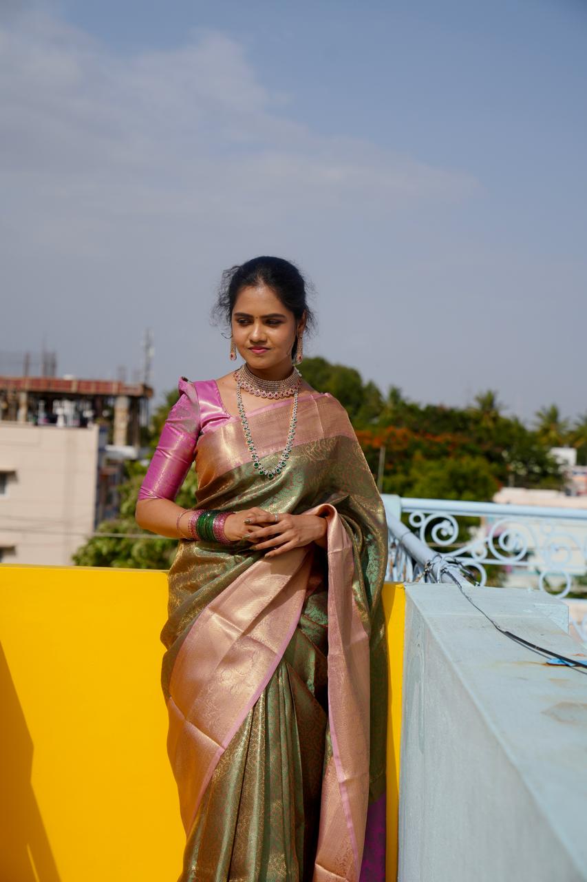 Premium soft katan saree🥳