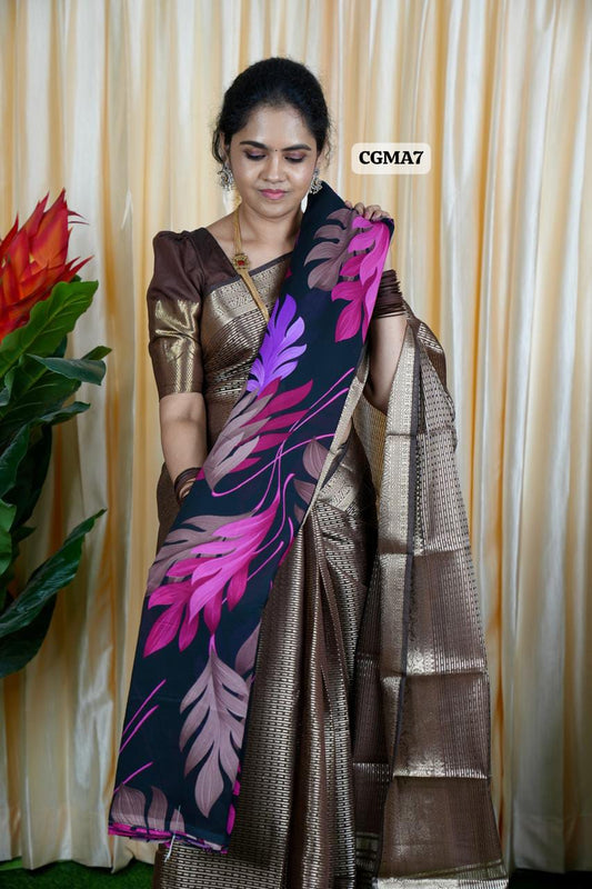 Daily Wear Chiffon Saree ❌