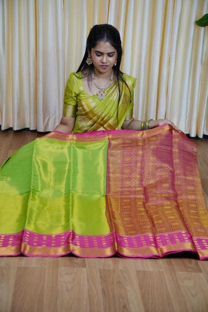 Kanchi semi silk saree 🥳