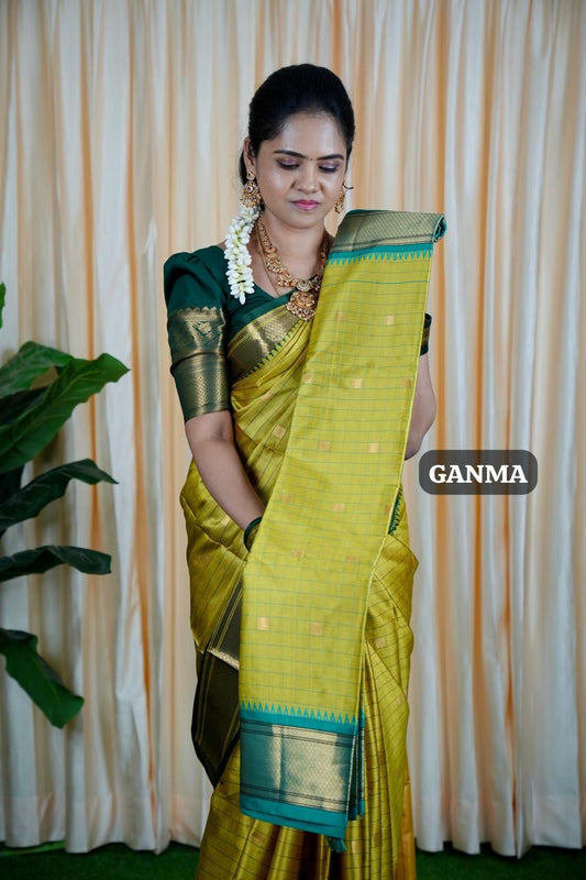 Kalyani silk saree with checks ❌