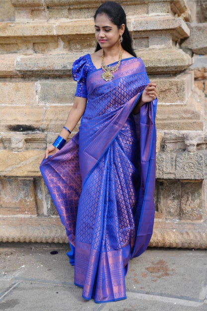 Banarasi silk saree.