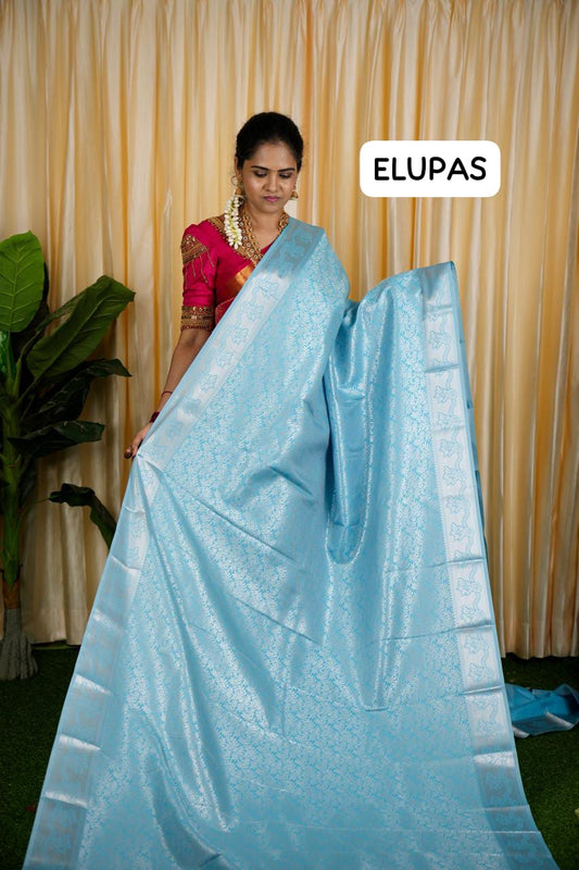 Bridal semi silk saree 🥳