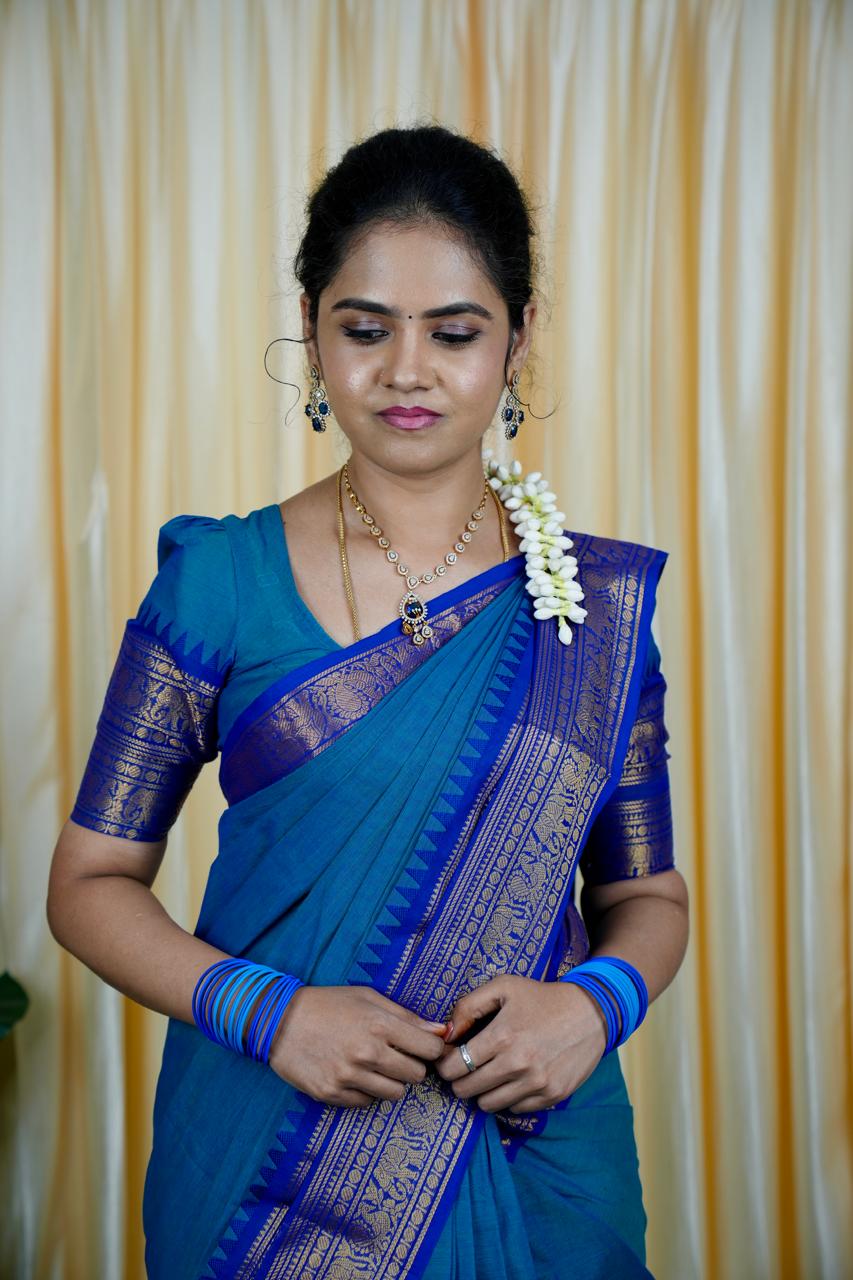 Kanchi cotton saree🍄✅