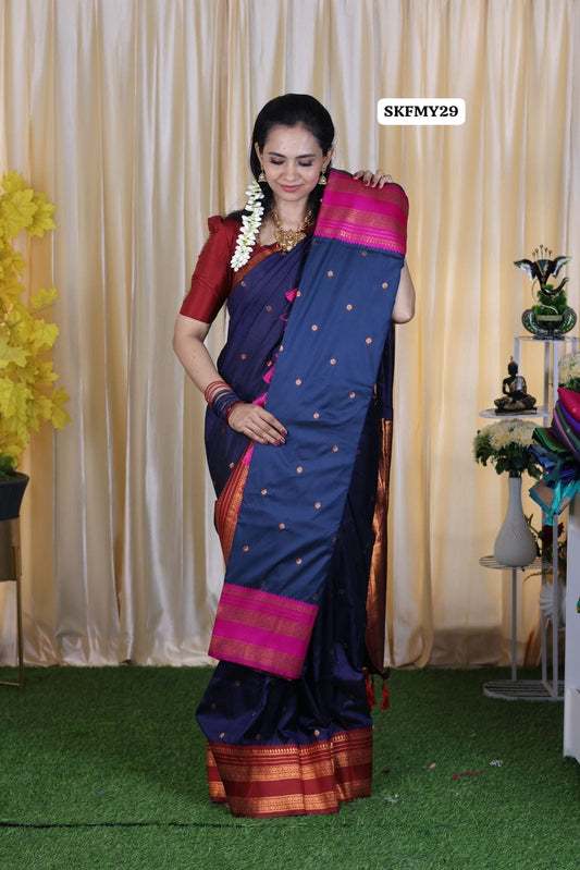 Kanchi semi soft silk saree🥳