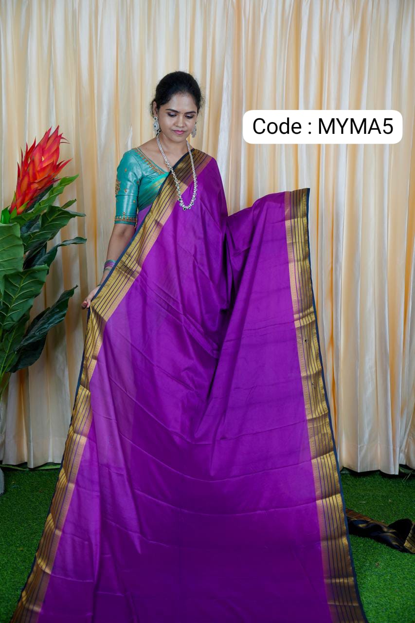 Mysore crepe silk saree 🍄