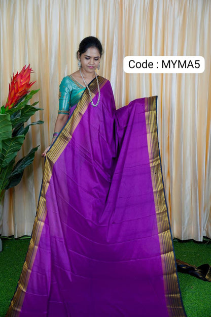 Mysore crepe silk saree 🍄