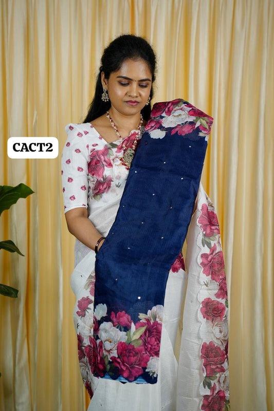 Chanderi cotton saree 🥳