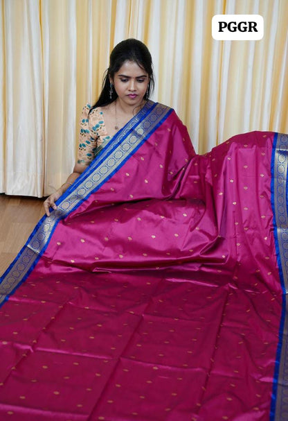Kanchi soft silk saree🌈🥰😎📚