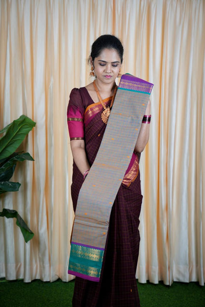 Kanchi cotton korvai buttas 5.5 mtr❌