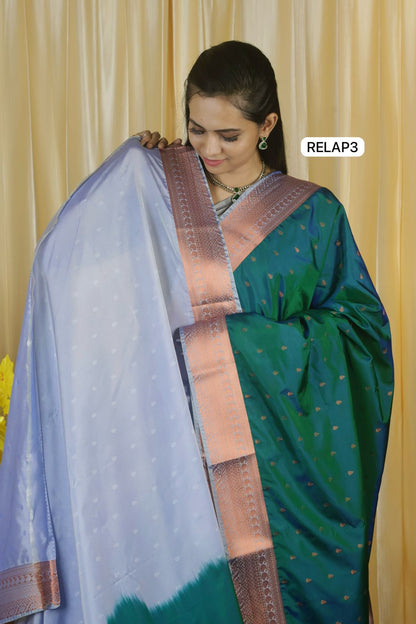 1000 Buttas semi silk saree sold❌