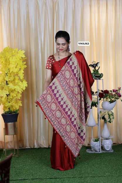 Premium modal .semi silk saree🥳✅