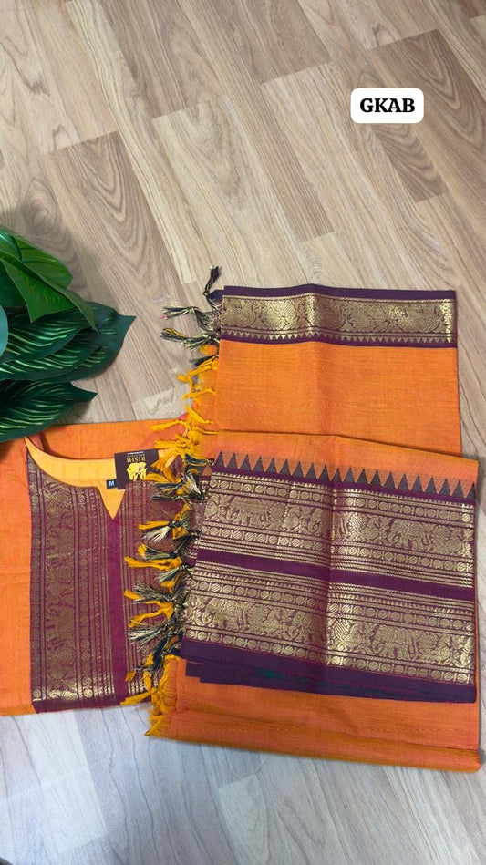 Premium Kanchi cotton salwar .. 2 piece set🥰stitched