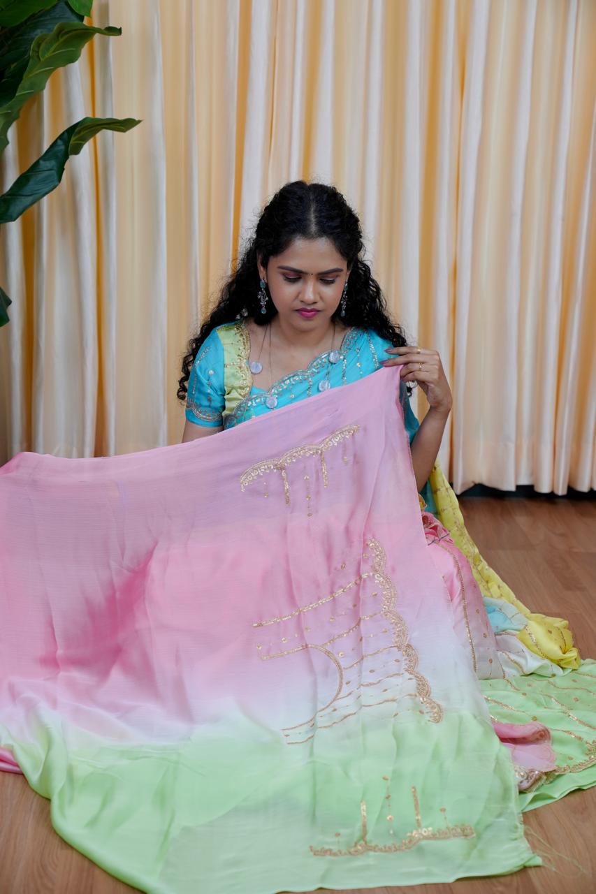 Space silk saree 🎁