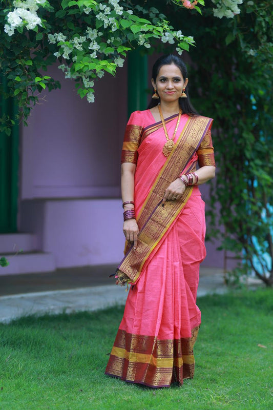 Kanchi Cotton Saree sold ❌