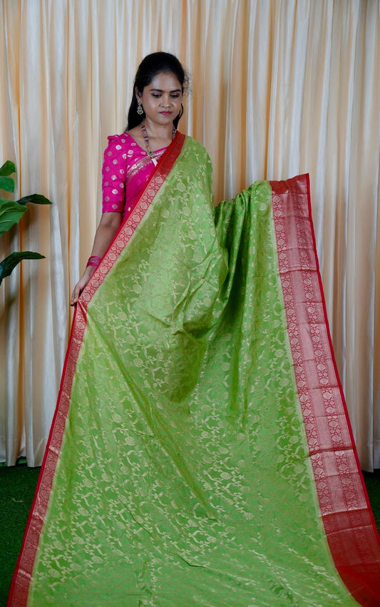 Banarasi semi silk sarees 🥰🥳