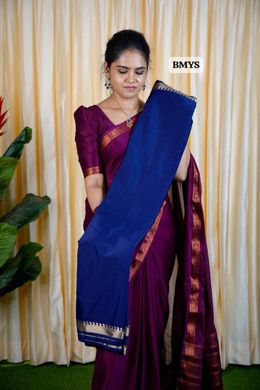 Mysore crepe silk sarees with golden zari 🥳✅