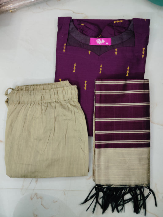 Premium raw silk salwar📷stitched