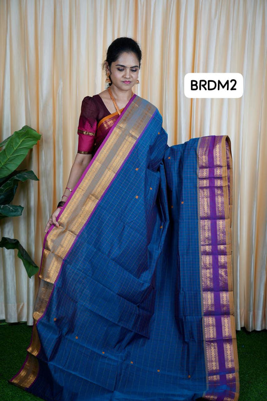 Kanchi cotton korvai buttas 5.5 Mtr❌