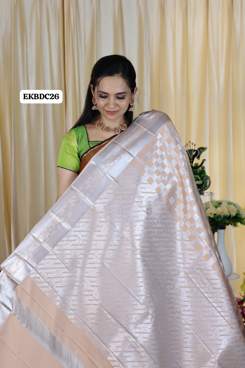 Kanchi bridal semi silks saree