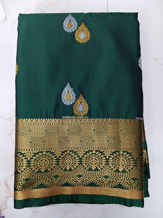 Premium  Bridal semi silk saree