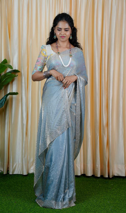 Premium space silk sarees with real jarkhan diamond work prebook 🥳
