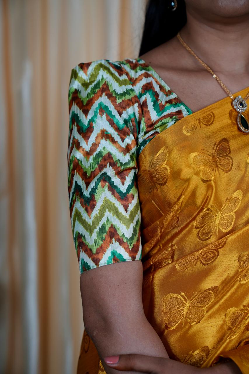 Shiny satin silk Saree Plus Contrast Blouse prebook🥳