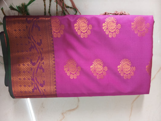 Kanchi semi soft silk saree📷