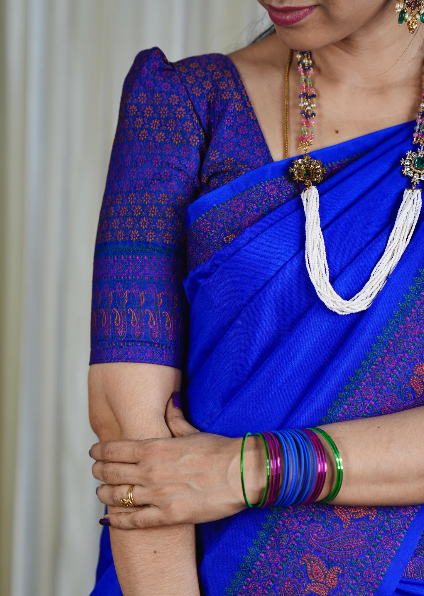 Warm Silk With Embroidery Border 🥳🥰