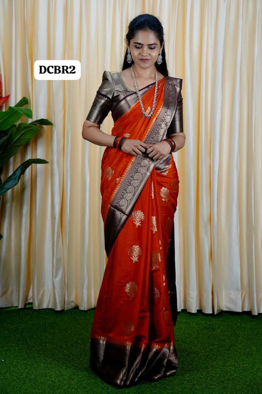 Premium Warm Silk Saree(No animal figure)🥳