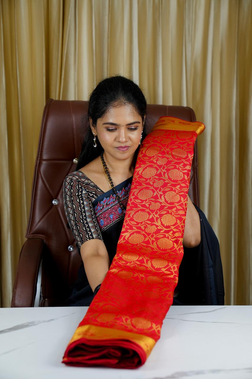 Bridal Semi Silk Saree🥳