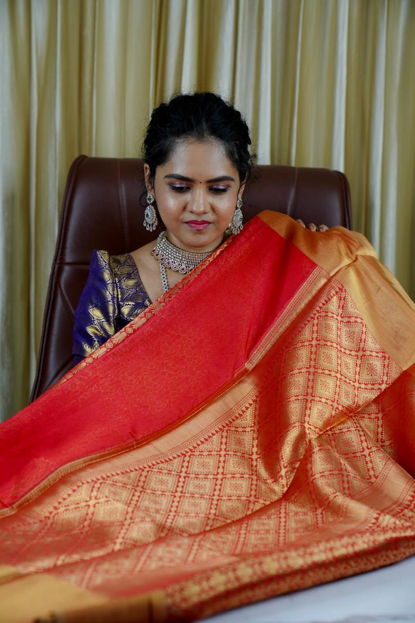 Aadi offer Kanchipuram inspired semi silk sarees 🥰🥳✅