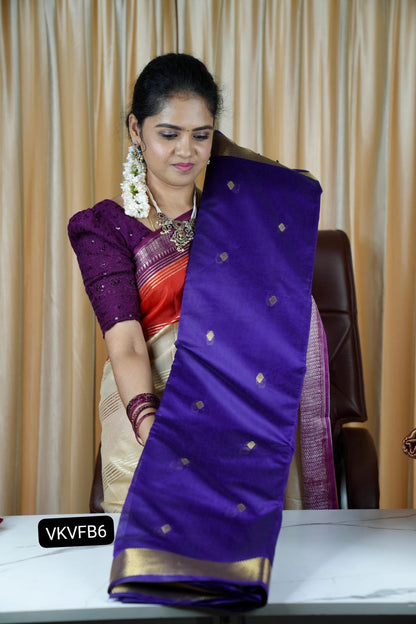 Nayanthara saree(Exact colour) (Deep Purple)  🍄✅