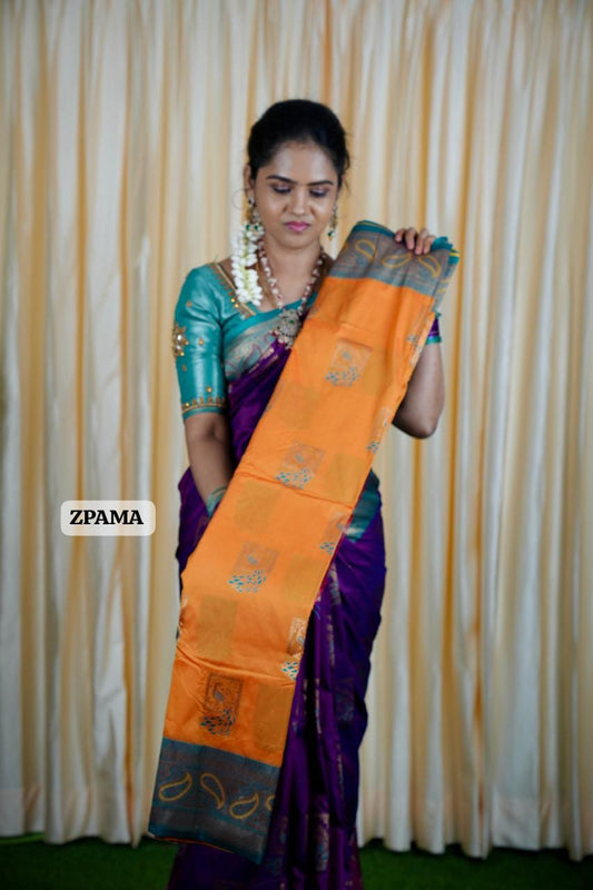 Premium Paithani Semi Silk Sarees  🥳