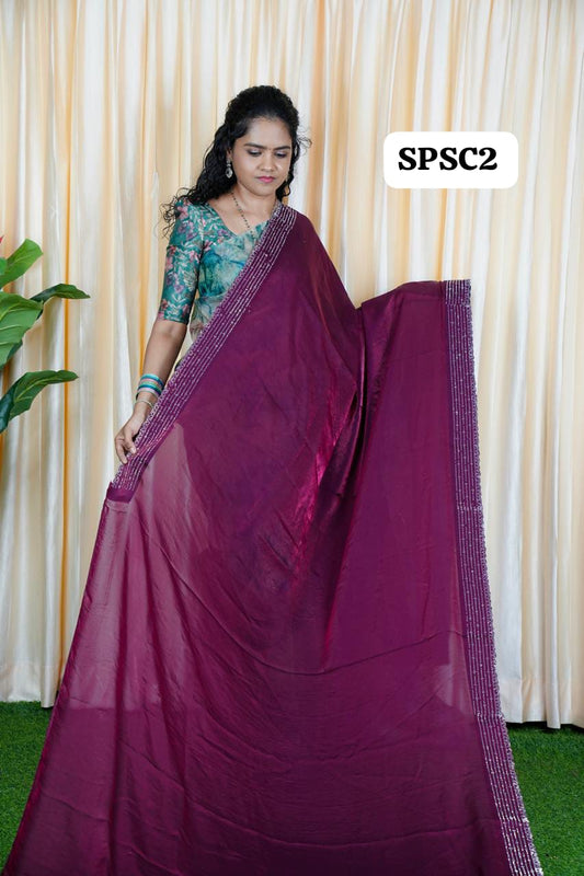 Premium space silk saree🥳